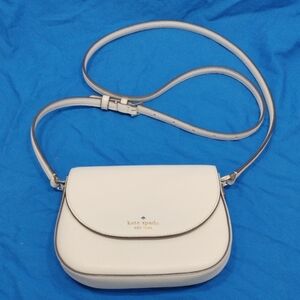 Kate Spade, Leila Mini Flap Crossbody/Shoulder Bag, Quill Grey